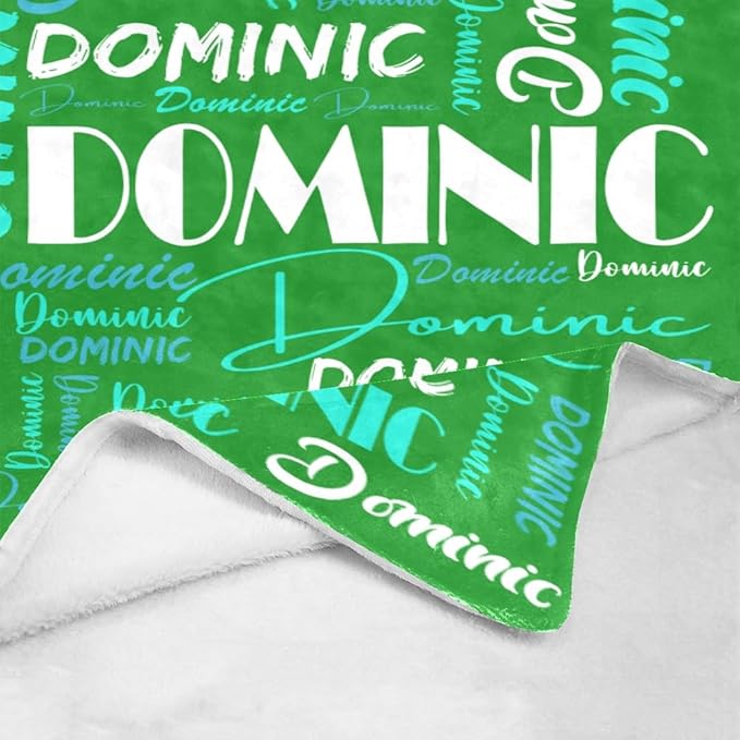Dr.TOUGH Personalized Name Blanket Personalized Blanket for Adult Kids Flannel Customized Personalized Blankets and Throws
