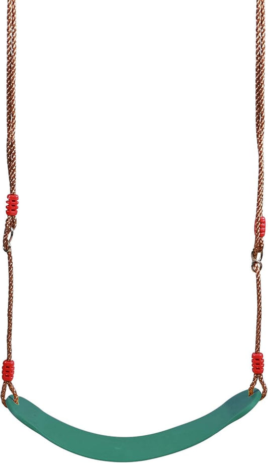 RedSwing Swing Seat for Kids Outdoor with 36-70" Rope, Kids Safety Playground Swings Seat Replacement, Belt Swing, Heavy Duty, Green 1 Pc