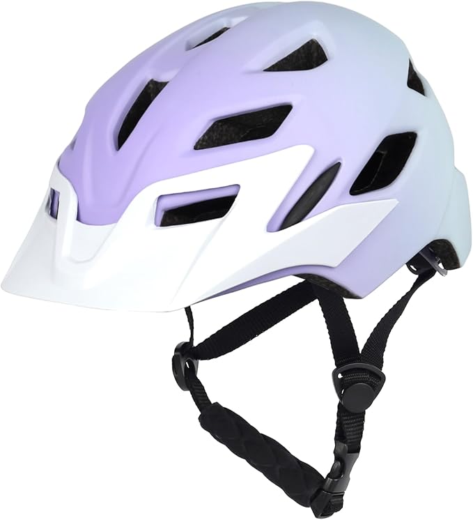 Kids Bike Helmet, Youth Toddler Boys Girls Helmets, 2 Size Adjustable for Ages 2-3-5-8-14 Years, Child Helmet with Visor and LED Light, Lightweight Multi-Sport Bicycle Scooter Cycling Helmets