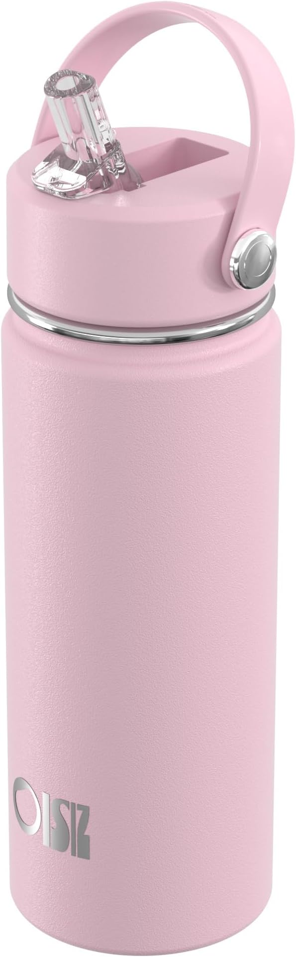OISIZ 18oz Kids Water Bottle with Straw Lid, Vacuum Insulated Water Bottle 316 Stainless Steel Bottles for Kids for School, Leakproof Water cups, BPA Free and Keep Cold for 24 Hours,Easy to Clean