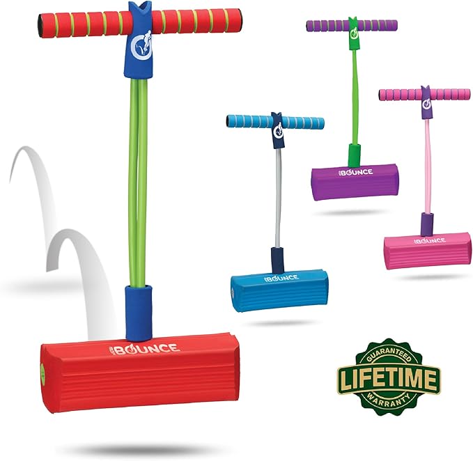 New Bounce Pogo Stick for Toddlers - Foam Jumper for Age 3,4,5,6,7,8 - Outdoor Jumping Toys - Birthday Gift for Toddler Girls and Boys