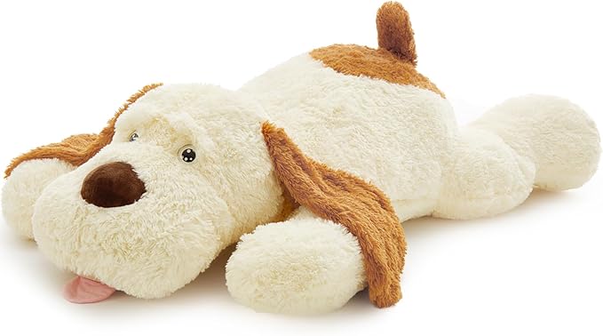 MaoGoLan 52“ Giant Stuffed Puppy Dog Animal,Ultra Soft Large Plush Soft Plush Dog Body Pillow Toy for Girls,Kids,Puppy Lover