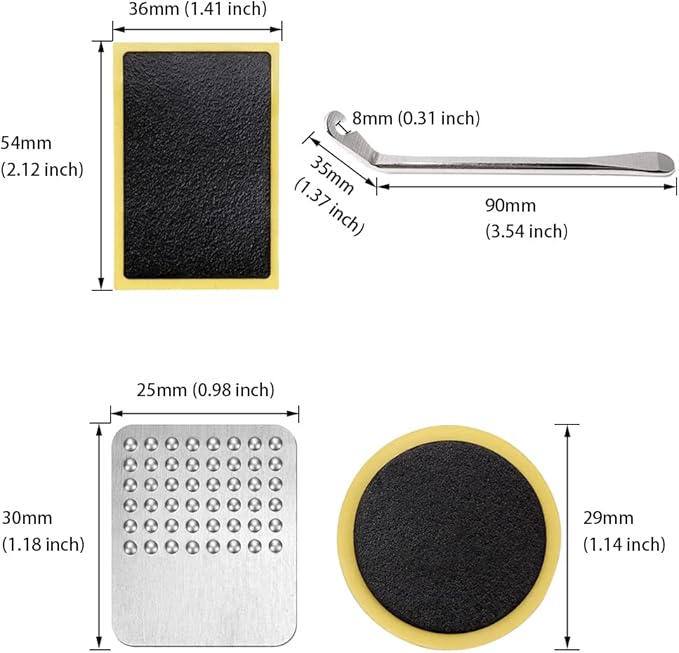 18Pcs Bicycle Tire Patches Puncture Repair Kit