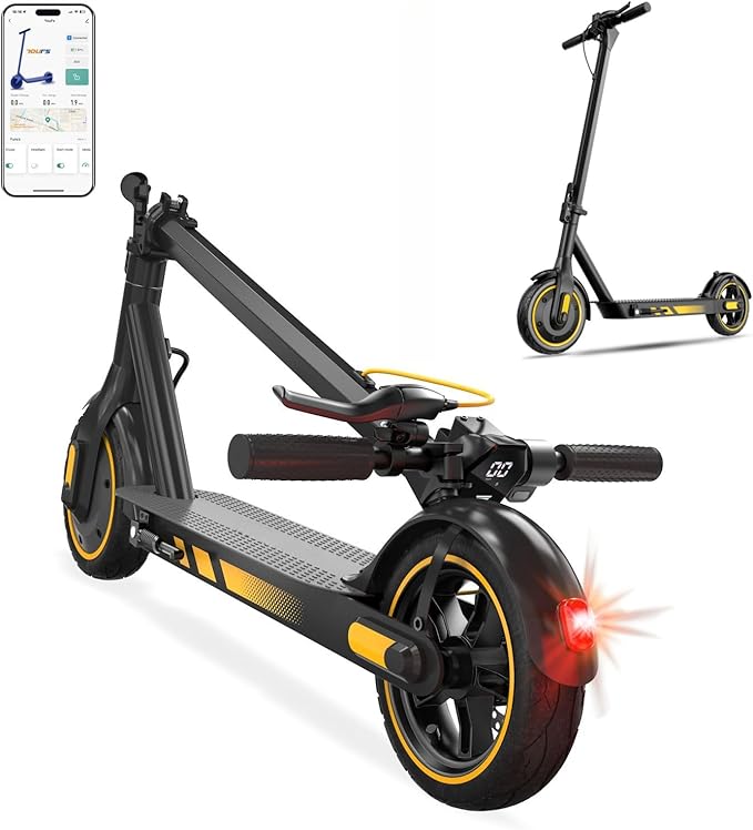 Electric Scooter Adult, 19-25 MPH Max Speed, 21-28 Miles Long Range, E Scooter with 8.5"/10" Tires, 350W/500W/600W Motor, Cruise Control and Dual Braking, Foldable Electric Scooter for Adults