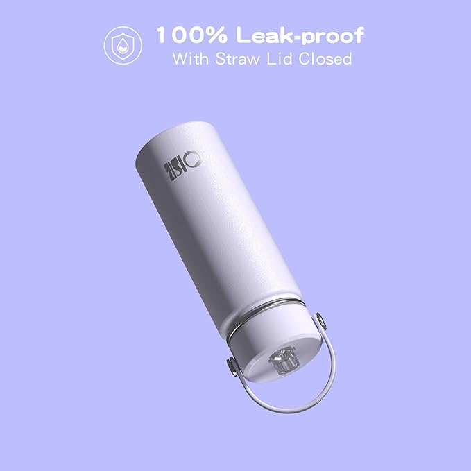 OISIZ 18oz Kids Water Bottle with Straw Lid, Vacuum Insulated Water Bottle 316 Stainless Steel Water Bottles for Kids for School, Leakproof Water Bottle, BPA Free and Keep Cold for 24 Hours