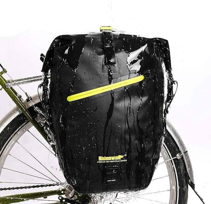 Rhinowalk Bike Bag Waterproof Bike Pannier Bag for Bicycle Cargo Rack Saddle Bag Shoulder Bag Laptop Pannier Rack Bicycle Bag Professional Cycling Accessories