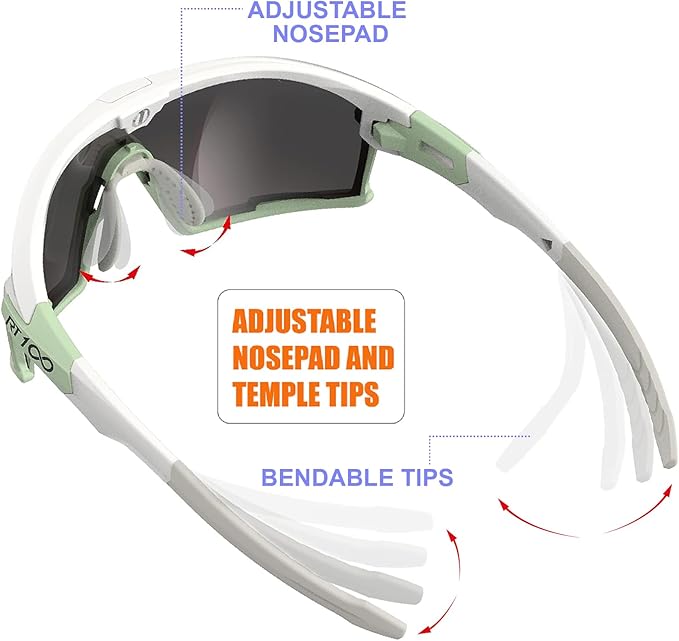 RIDE YOUR WAY Professional wrap around Frameless Cycling Sunglasses for Men and Women