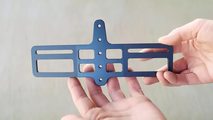 TRIRIG - Universal BTA Adapter Plate - Between-The-Arms (BTA) Bike Bottle Mount Setup - Water Bottle Cage Bike Mount Accessories - Standard Cage Spacing, T6-6061 Alloy, Lightweight Aerodynamic Design