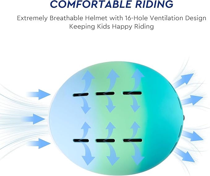 Kids Helmet, SIFVO Kids Bike Helmet Skateboard Helmet Scooter Helmet All-Round Protection Boys Girls Bike Helmet Kids to Youth Extended Visor Adjustable & Durable 51-55cm