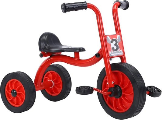 Kids Tricycle for Rider Ages 2+, Preschool Kids Trike Bike, Big Wheel Tricycle with Inflation-Free Rubber Wheels, Gift and Toy for Boys and Girls