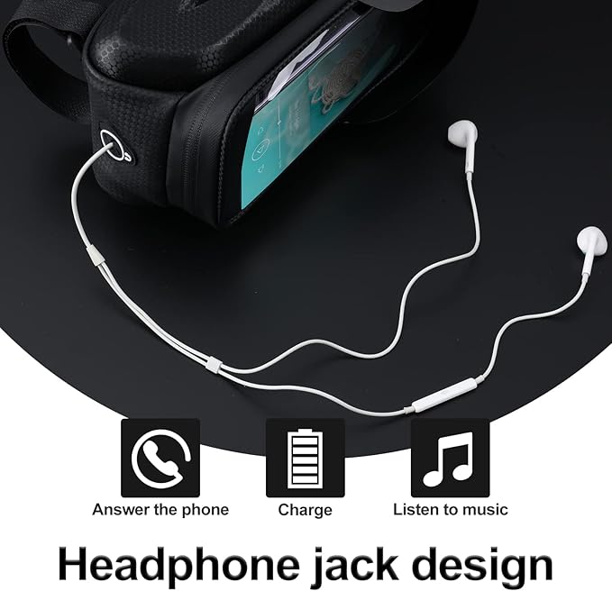 Bike Phone Front Frame Bag Bicycle Bag Waterproof Bike Phone Mount Top Tube Handlebar Bag Bike Phone Case Holder Accessories Compatible with iPhone 11 XS Max XR Fit 7”