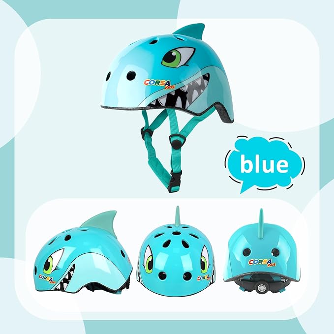 Toddler Kids Bike Helmet, Adjustable and Multi-Sport, 3 Sizes for Ages 1-2-3-5-8-14 Years Child Infant Boys Girls