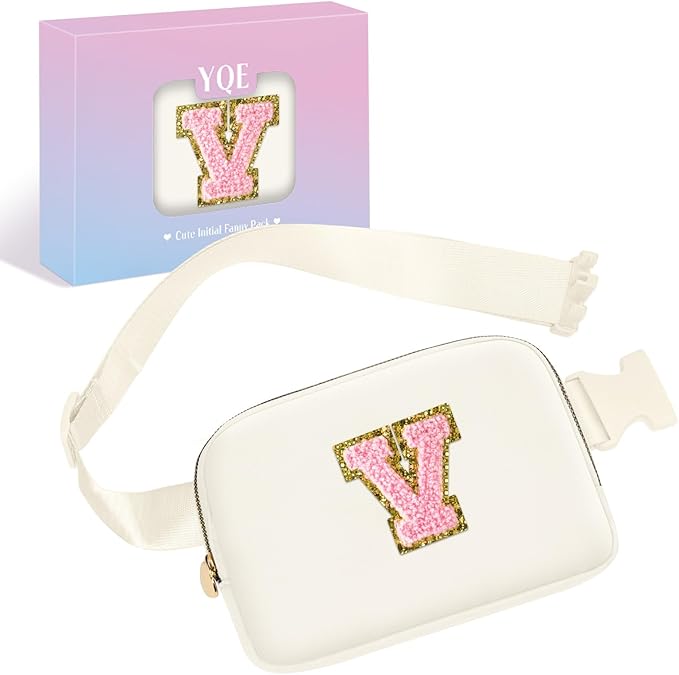 Birthday Gifts for 6 7 8 9 10 11 12 13 Year Old Girls, Fashion Waist Packs Crossbody Bags for Women Girls Kids, Fanny Pack Belt Bag Gift Idea for Tween Daughter Granddaughter Niece (Beige, V)