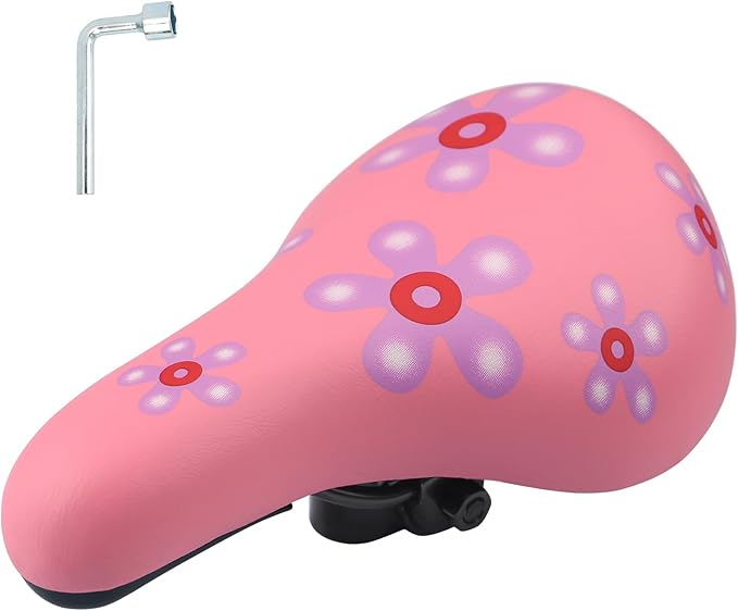 WEEROCK Kids Bike Seat, Child Bike Seats for 14" 16" 18" 20" 24" Kid Bicycle, Kids Bike Replacement Saddle for Boys Girls Bicycles