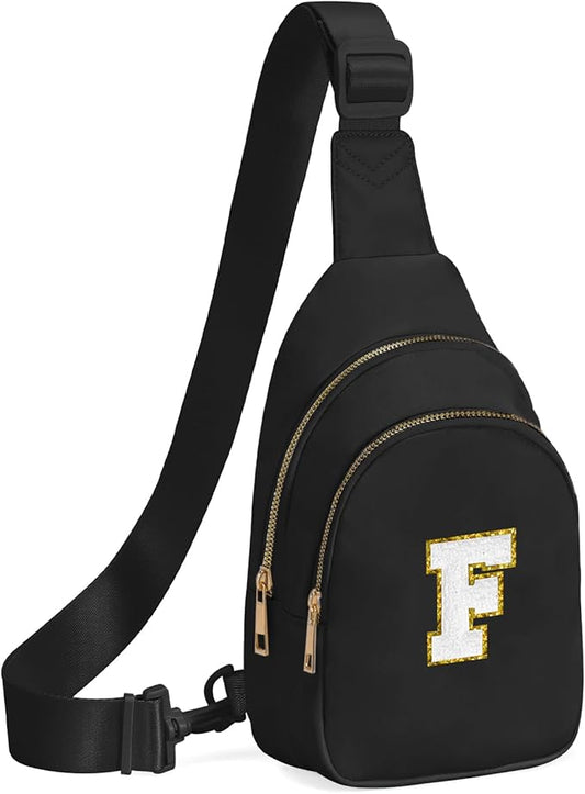 Birthday Gifts for 7 8 9 10 11 12 13 Year Old Girls Small Initial Sling Bag Cross Body Bag Fanny Pack for Girls