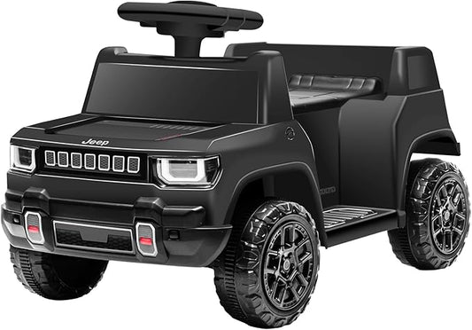 6V Ride On Car for Toddlers, Electric Car with Music, Horn, Pedal, for Ages 18–30 Months, Black