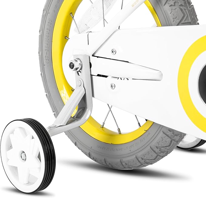 JOYSTAR Vintage Kids Bike with Training Wheels & Basket, 12 14 16 Inch Girls Bike for 2-7 Years Old, Children Bicycles, Multiple Colors