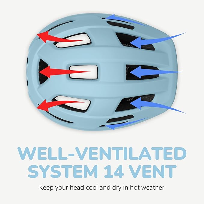 Toddler Kids Bike Helmet, Adjustable Infant Baby Bicycle Helmet for Age 1-3-5-8 Years Child Boys Girls, Multi-Sport Scooter Skateboard, 2 Sizes