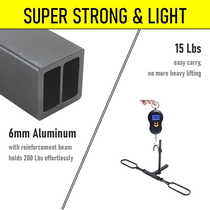 2 Inch Hitch Bike Rack for Car Hitch-Mount, Hitch Ebike Rack for Car 1 Bike, Car Bicycle Rack for SUV (All Black)