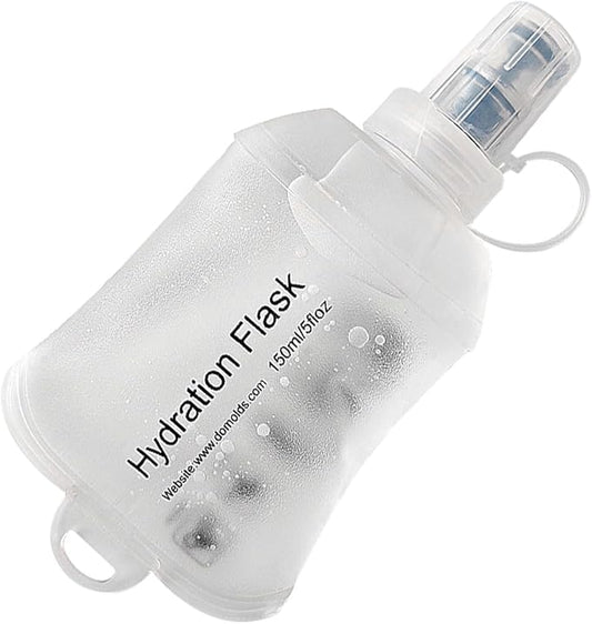 AXEN Soft Flask TPU Foldable Running Hydration Flask, Soft Collapsible Water Bottle for Hydration Pack Cycling Marathon Running Hiking