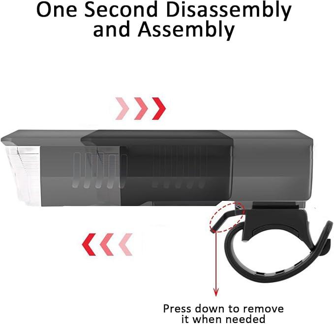 Ultra Bright Bike Light, IPX4 Water Resistant Bicycle Headlight, USB Rechargeable, 3 Light Modes, Solar Powered LED Bicycle Lights Front for Kid Women Men Road Cycling Safety