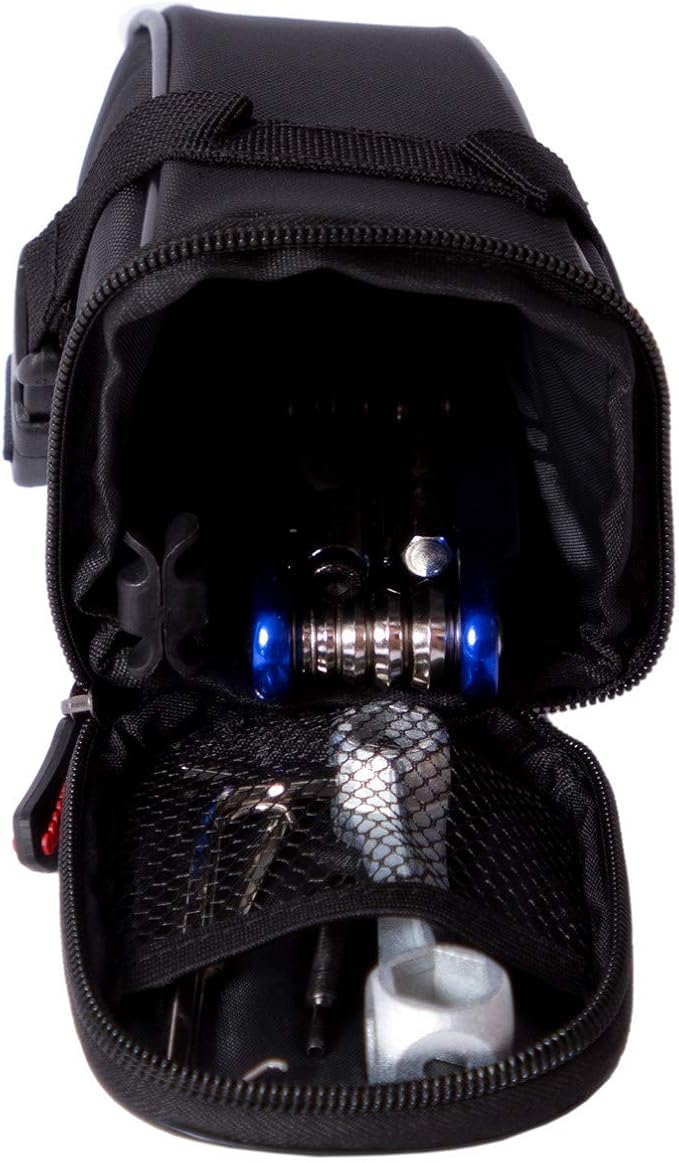 YBEKI 10-in-1 Bike Repair Kit with, 3-in-1 Tire Levers, Glueless Patches, Multifunctional Bone Wrench & Waterproof Saddle Bag | Compact Bicycle Multi-Tool Kit for Emergency Roadside Repairs