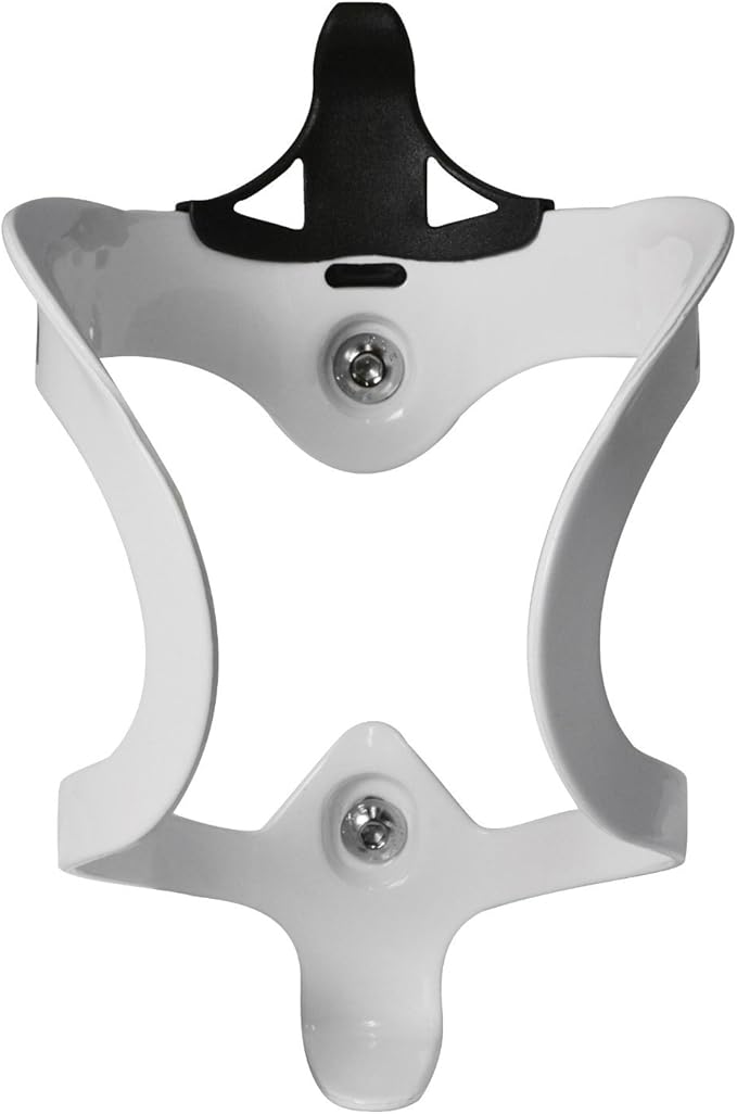 Ibera Bicycle Lightweight Aluminum Water Bottle Cage, White