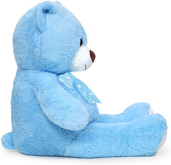 Teddy Bear Stuffed Animal 24'' Small Teddy Bear Plush Toy Gift for Valentine Christmas Birthday Blue