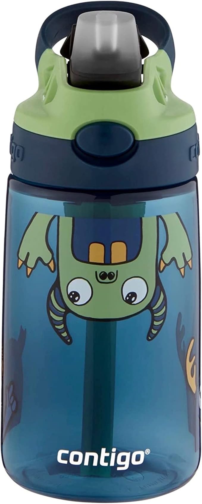 Contigo Kids Straw Water Bottle with AUTOSPOUT Lid 14oz Monsters