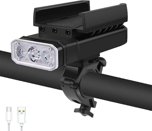 4800 Lumen Bike Lights, USB-C Rechargeable Bicycle Light, Super Bright Bike Lights for Night Riding, IP65 Waterproof Bicycle Headlight, for Commuters Adults and Children