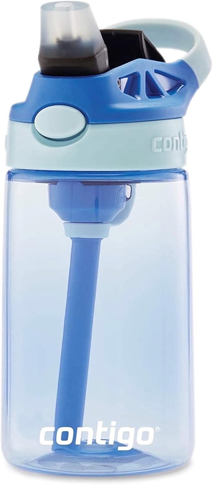 Contigo Kids Straw Water Bottle with AUTOSPOUT Lid, 14oz, Cotton Candy