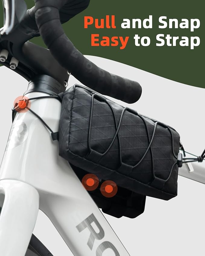 ROCKBROS Top Tube Bike Bag,Large Capacity Bicycle Front Frame bag Quick Release Bike Tube Bag Cycling Pouch with Shoulder Strap Bike Accessories for Adult Bikes