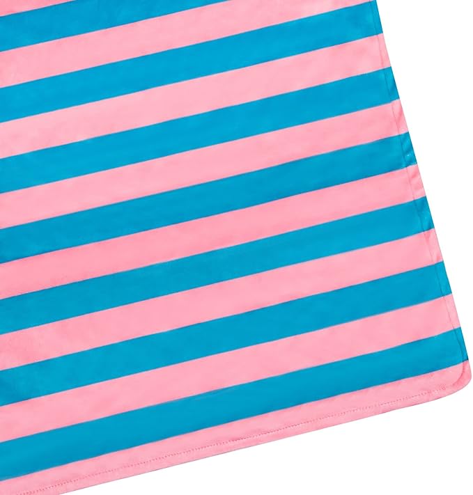 Wildkin Plush Baby Blanket – Soft & Cozy Comfort, Ideal for Toddlers, Travel & Daycare - Pink Stripes