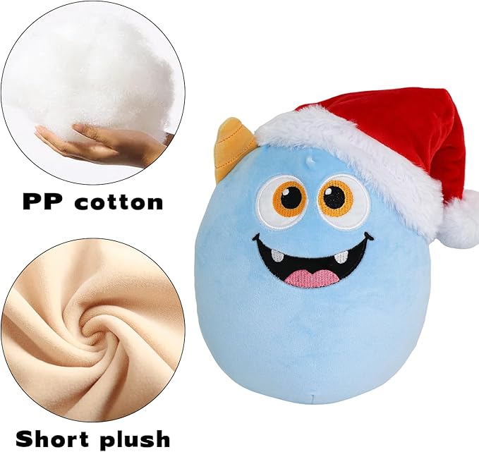 Christmas Plush Monster, Cute Stuffed Animal for Kids