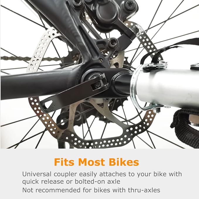 Veelar Sports Bike Trailer Double Seat for 1 or 2 Toddlers, Kids, Child Bicycle Carrier