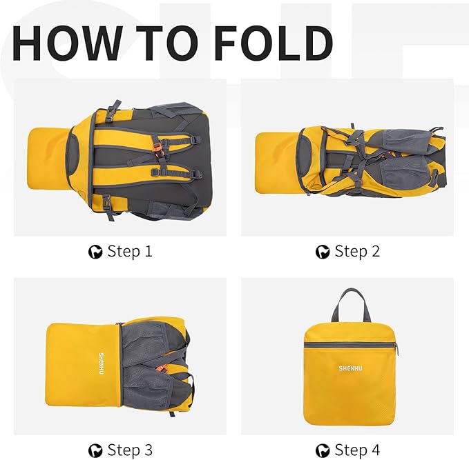 40L Hiking Backpack Lightweight Daypack Waterproof Travel Camping Backpack for Men Women Sport Packable