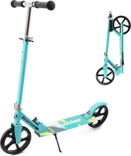 Kick Scooter for Ages 6+, Kids, Teens & Adults. Max Load 240 LBS. 8IN Big Wheels for Kids, Teens & Adults, 3 Adjustable Levels