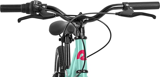 Retrospec Dart 20 & 24 Inch Kids Bike - 7-Speed Hybrid Bicycle for Ages 6-11 with 29in All-Season Tires & Shock Absorption - Adjustable Height Youth Bike with V-Brakes & Smooth Gear Shifting