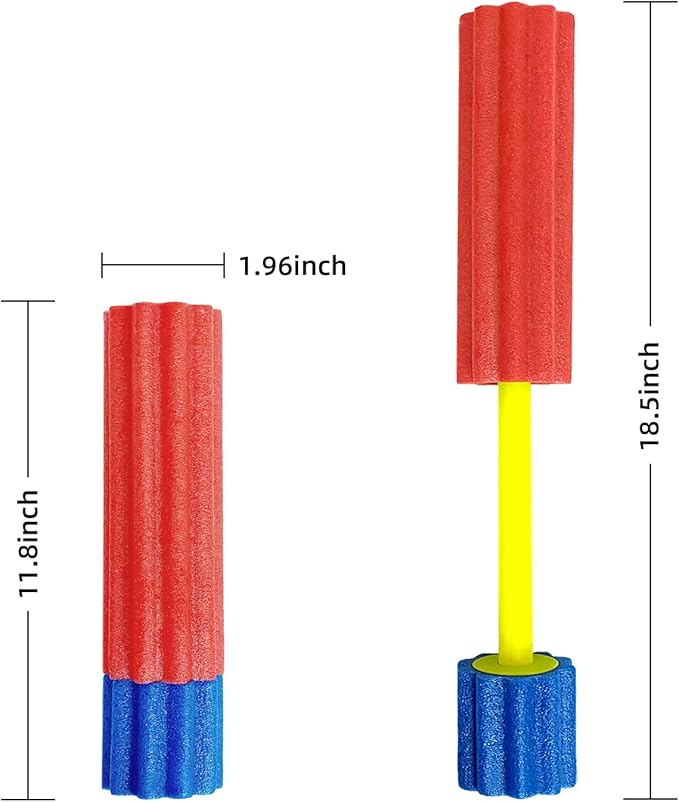 Water Gun Set, Red, Yellow, Blue, Suitable for Children, Ideal for Summer Parties and Outdoor Activities