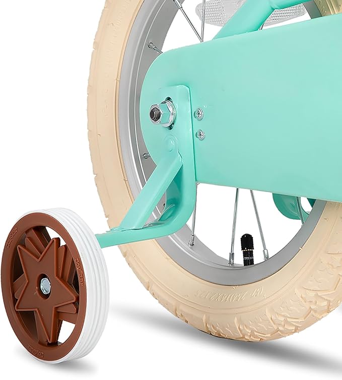 JOYSTAR Girls Bike for 2-12 Years Old Toddlers and Kids, 12" 14" 16" 18“ 20" Retro Style Kids Bike with Training Wheels, 18 20 Inch Children Bicycle with Kickstand