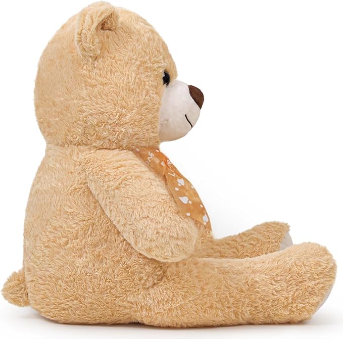 Teddy Bear Stuffed Animal 16'' Small Teddy Bear Plush Toy Gift for Valentine Christmas Birthday Light Brown