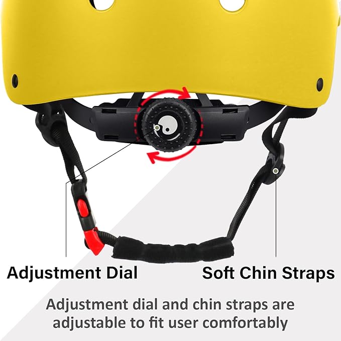 Skateboard Bike Helmet, Lightweight Adjustable, Multi-Sport for Bicycle Skate Scooter, 3 Sizes for Adult Youth & Kids