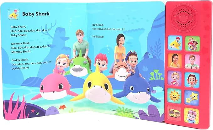 Pinkfong Bebefinn Sing-Along Nursery Rhymes Sound Book – 10 Button Musical Baby Shark Book for Toddlers 1-3 | Includes Songs from ‘Bebefinn Best Nursery Rhymes’ Digital Album (Amazon Music)