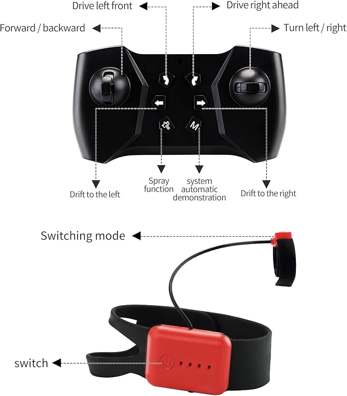 RC Gesture Sensing Stunt Car,2.4GHz 4WD Remote Control Car with Cool Light,Double Sided Rotating Off Road Vehicle 360° Flips Cars for 6-12 Year Old Boys Girls Birthday Presents(Blue)