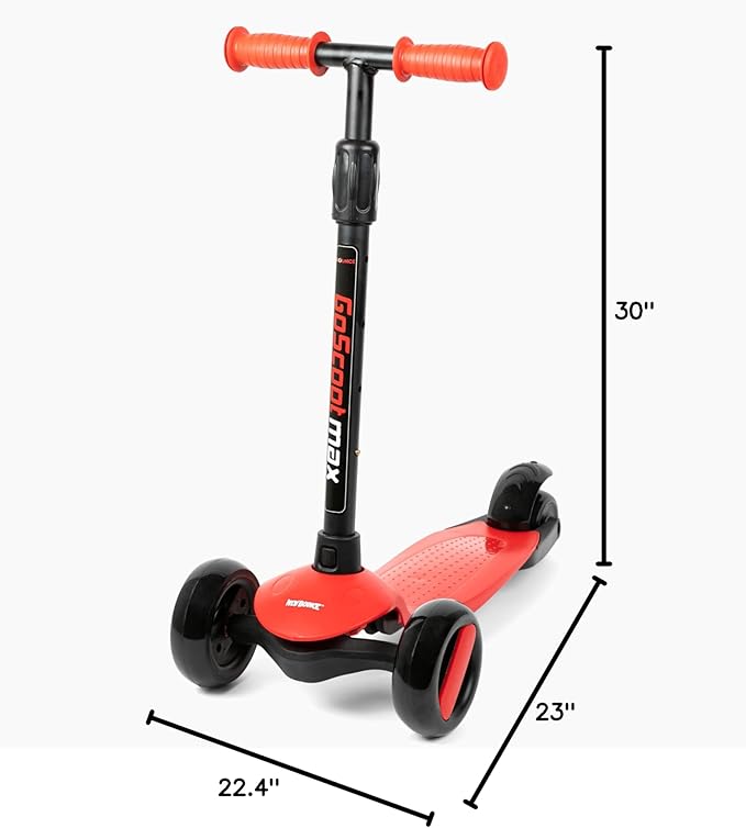 New-Bounce Scooters for Toddlers - 3 Wheel Scooter for Kids with Adjustable Handlebar - The GoScoot MAX is Perfect for Children and Toddlers, Girls and Boys Ages 3-10