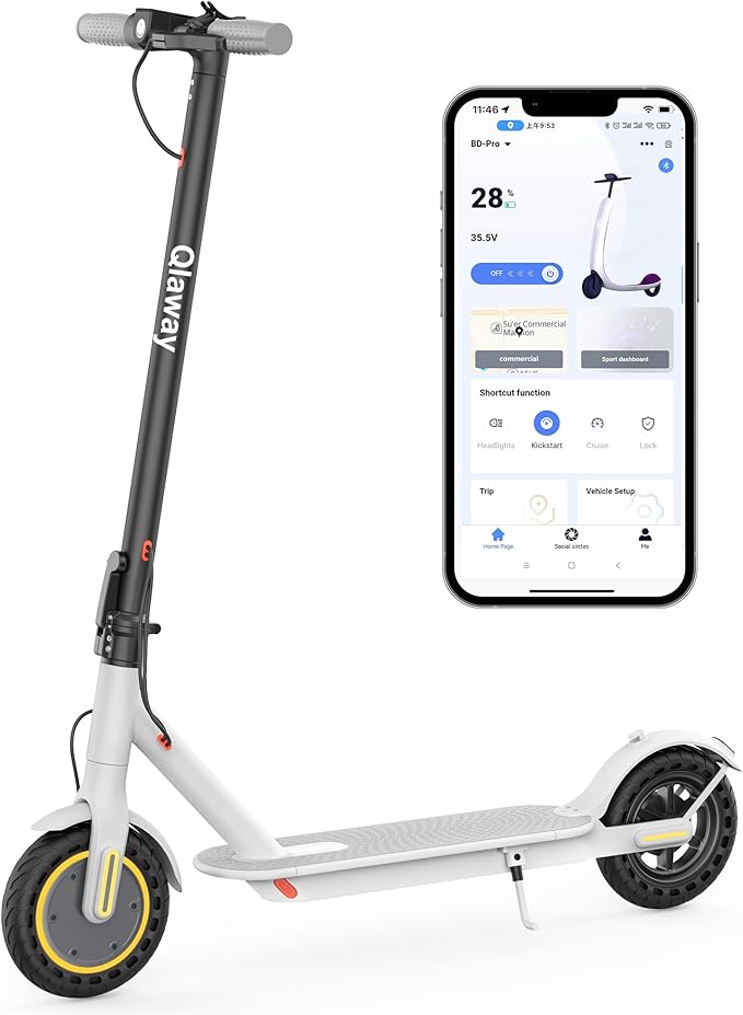 10/8.5" E Scooter for Adults 19-22 MPH Sport Escooter 350W/500W Motor, Electric Scooter 15-22 Miles Range, Bearing 265 LBS/APP Control,with Seat Parent ASIN: B0FHB4G2WQ