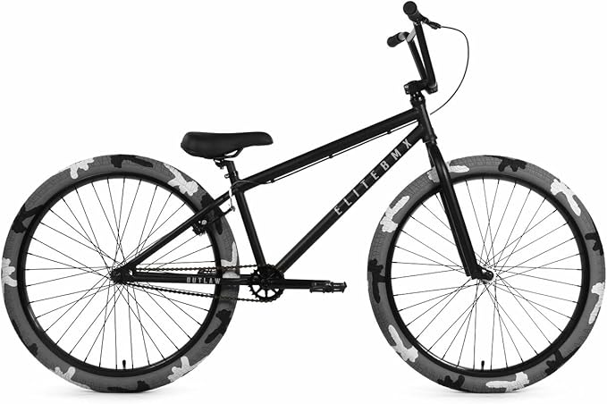 Elite BMX Bicycle 18", 20" & 26" Model Freestyle Bike - 3 Piece Crank