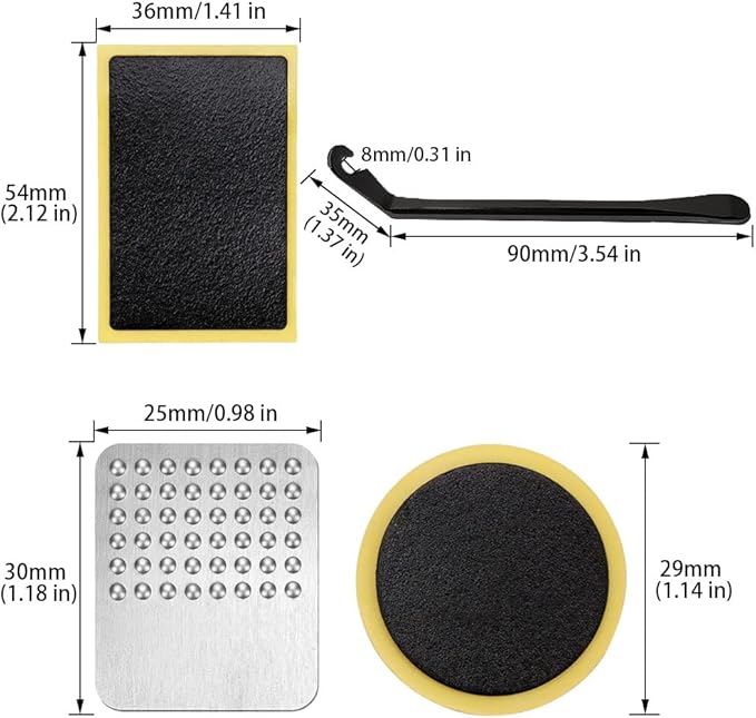 18Pcs Bicycle Tire Patches Puncture Repair Kit