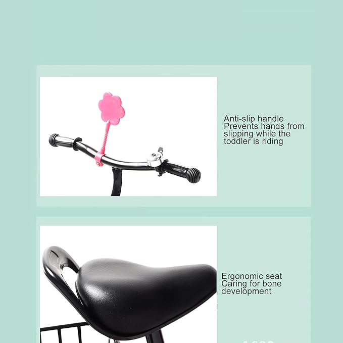 Kids Tricycle for 1-6 Year Olds Ride Fun for Kids, Toddler Tricycle, Pedal Design, Indoor and Outdoor Use, with Storage Basket, for Boys Girls Trike