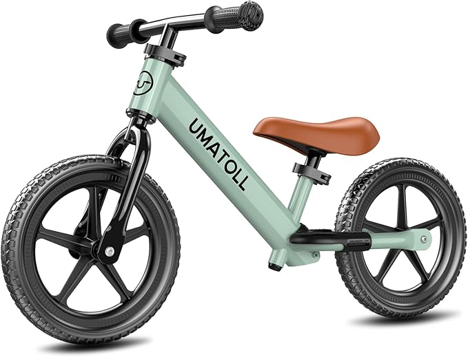 Umatoll Toddler Balance Bike for 2-5 Year Old, Adjustable Kids Toy Bicycle, Gift for Ages 2-3 Girls Boys